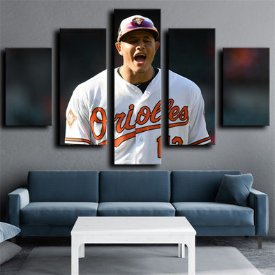5 piece wall art canvas prints The O's decor picture-1226 (1)