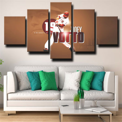 5 piece wall art canvas prints The Redlegs Joey Votto decor picture-1227 (1)