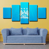 5 piece wall art canvas prints The Sky Blues blue decor picture-1220 (3)
