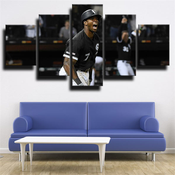 5 piece wall art canvas prints White Sox Tim Anderson wall decor-1224 (2)