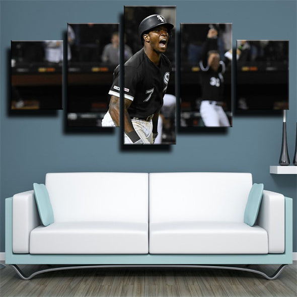 5 piece wall art canvas prints White Sox Tim Anderson wall decor-1224 (3)