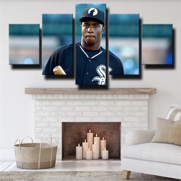 5 piece wall art canvas prints White Sox Tim Anderson wall picture -1226 (2)