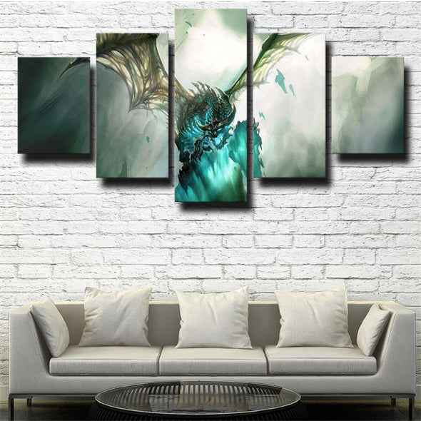 5 piece wall art canvas prints Wrath of the Lich King home decor-1205 (2)