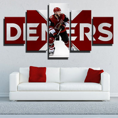 5 piece wall art canvas prints Yotes Demers red and white home decor-1211 (1)