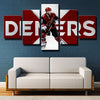 5 piece wall art canvas prints Yotes Demers red and white home decor-1211 (2)