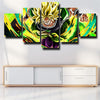 5 piece wall art canvas prints dragon ball Broly attacking home decor-2062 (2)