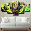 5 piece wall art canvas prints dragon ball Broly attacking home decor-2062 (3)
