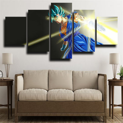 5 piece wall art canvas prints dragon ball Vegetto wall picture-2081 (1)