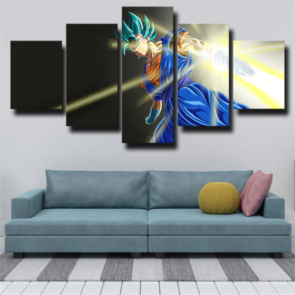 5 piece wall art canvas prints dragon ball Vegetto wall picture-2081 (3)