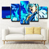 5 piece wall art canvas prints dragon ball blue fire Vegetto home decor-2036 (1)