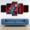 5 piece wall art framed prints Avs MacKinnon red and blue home decor-1226 (3)