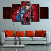 5 piece wall art framed prints Avs MacKinnon red and blue home decor-1226 (4)