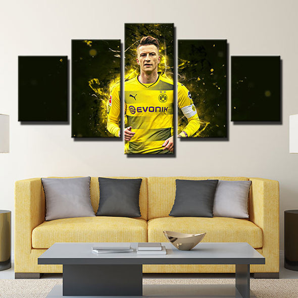 5 piece wall art framed prints Borussia Dortmund FC wall decor-1244 (2)