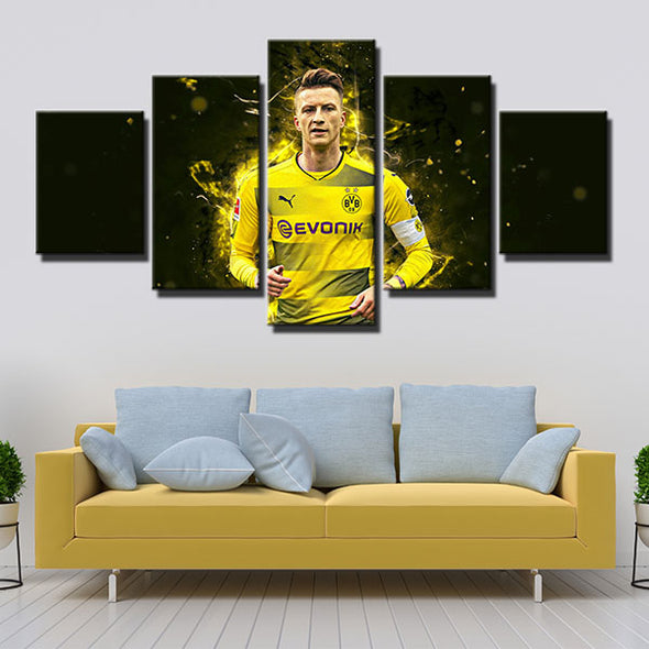 5 piece wall art framed prints Borussia Dortmund FC wall decor-1244 (4)
