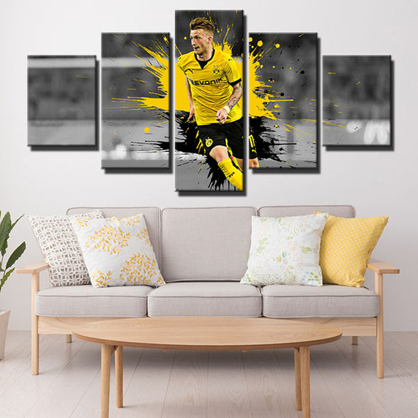 5 piece wall art framed prints Borussia Dortmund wall decor-1241 (4)