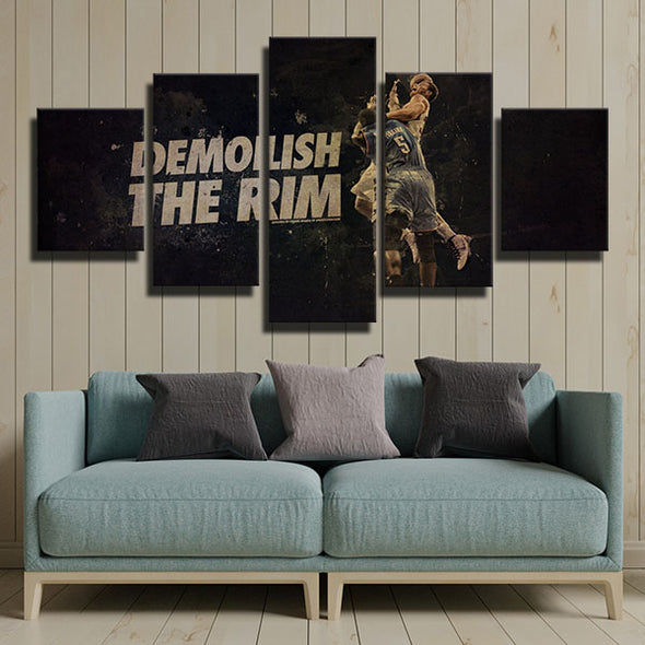 5 piece wall art framed prints Clippers Demolish live room decor-1230 (3)