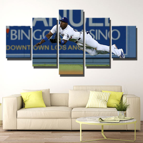 5 piece wall art framed prints Dodgers Holding a ball decor picture-40013 (3)