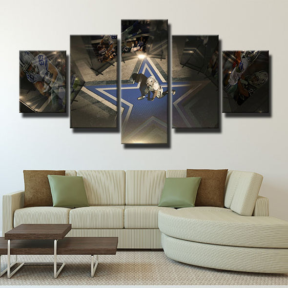 5 piece wall art framed prints Doomsday Defense live room decor-1217 (1)