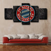  5 piece wall art framed prints Fussball-Club Bayern logo wall picture-1239 (1)