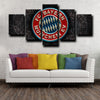 5 piece wall art framed prints Fussball-Club Bayern logo wall picture-1239 (2)