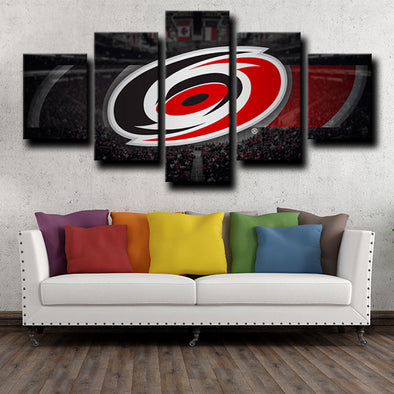 5 piece wall art framed prints Hurricanes Logo Badge wall picture-1213 (1)