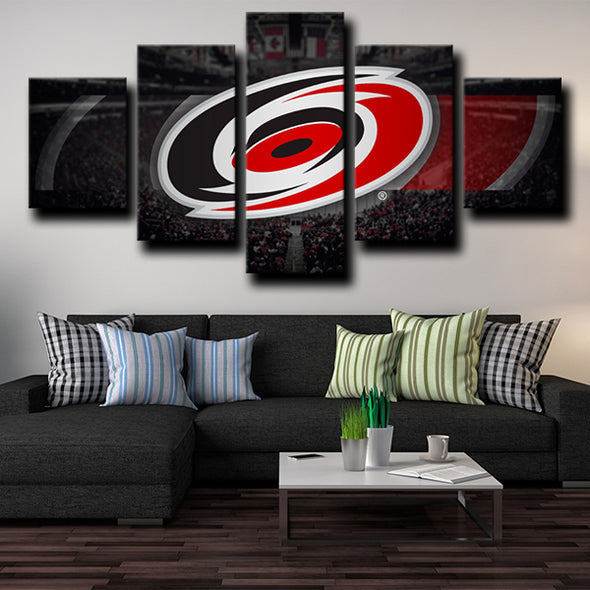 5 piece wall art framed prints Hurricanes Logo Badge wall picture-1213 (4)