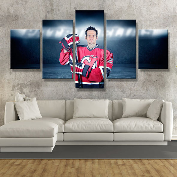 5 piece wall art framed prints Jersey's Team number 2 decor picture-1003 (2)