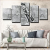 5 piece wall art framed prints Killer Lady gray La Joya home decor-1279 (3)