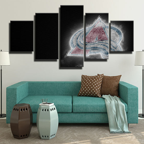 5 piece wall art framed prints Lanches Ice smoke live room decor-1221 (2)