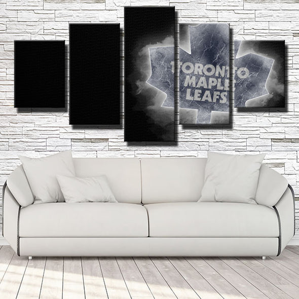 5 piece wall art framed prints Leafers Maple leaf ice live room decor-1231 (3)