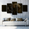 5 piece wall art framed prints Manutd Pogba all brown live room decor-1251 (3)