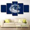 5 piece wall art framed prints Nuckers Navy Blue Dazzle home decor-1207 (1)