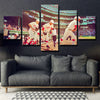 5 piece wall art framed prints Red Sox All players play home decor-5005 (1)