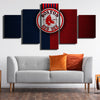 5 piece wall art framed prints Red Sox Red and blue skin wall decor-50013 (1)