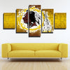 5 piece wall art framed prints Redskins Irregular home decor-1215 (2)