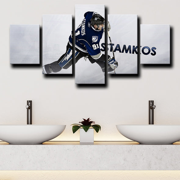 5 piece wall art framed prints Tampa Bay Lightning Stamkos wall picture-1208 (3)