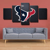 5 piece wall art framed prints Texans stripe live room decor-1216 (4)