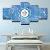 5 piece wall art framed prints The Airforce blue ice live room decor-1207 (4)
