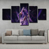 5 piece wall art framed prints The Big Smoke purple home decor-1227 (1)