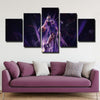 5 piece wall art framed prints The Big Smoke purple home decor-1227 (3)