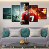 5 piece wall art framed prints The Red Devils Di María home decor-1248 (2)