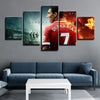 5 piece wall art framed prints The Red Devils Di María home decor-1248 (4)