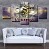 5 piece wall art framed prints The Vikes Split wall logo decor picture-1227 (2)