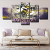 5 piece wall art framed prints The Vikes Split wall logo decor picture-1227 (4)