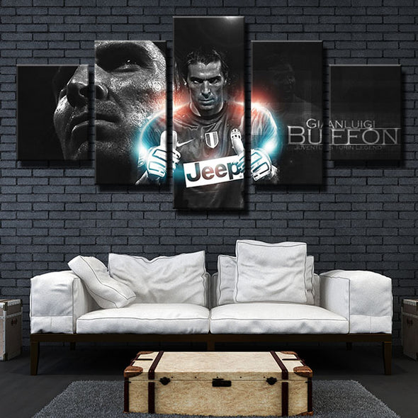 5 piece wall art framed prints Zebre Buffon cool live room decor -1283 (2)