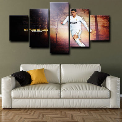 5 piece wall art set prints Cristiano Ronaldo live room decor1217 (1)