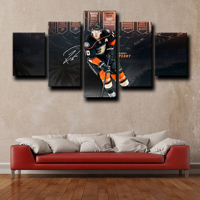 5 piece wall canvas Anaheim Ducks Perry decor picture-1210 (1)