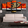 5 piece wall canvas art Anaheim Ducks Logo home decor-1211 (2)