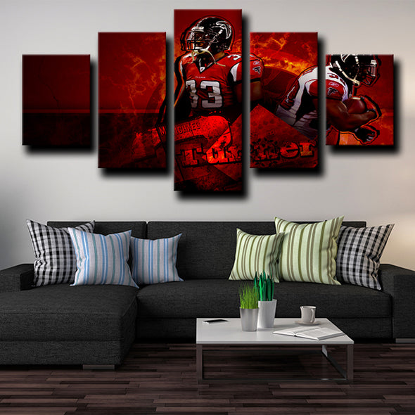 5 piece wall canvas art Atlanta Falcons Turner prints decor picture-1235 (1)