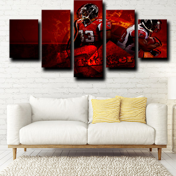 5 piece wall canvas art Atlanta Falcons Turner prints decor picture-1235 (2)